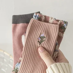 Socks*Boogzel Clothing Pastel Pink Floral Socks