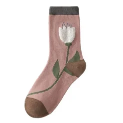 Socks*Boogzel Clothing Pastel Pink Floral Socks