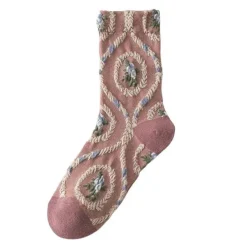 Socks*Boogzel Clothing Pastel Pink Floral Socks