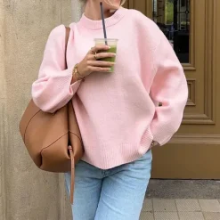 Sweaters*Boogzel Clothing Pastel Oversized Sweater Pink
