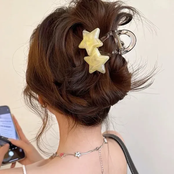 Hair Accessories*Boogzel Clothing Pastel Star Double Hair Claw