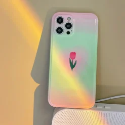 Iphone Cases*Boogzel Clothing Pastel Tulip iPhone Case Green/pink