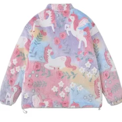 Coats & Jackets|Sweatshirts*Boogzel Clothing Unicorn Fleece Jacket Pastel