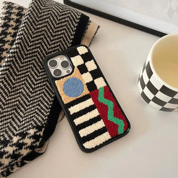 Iphone Cases*Boogzel Clothing Patchwork Embroidered iPhone Case