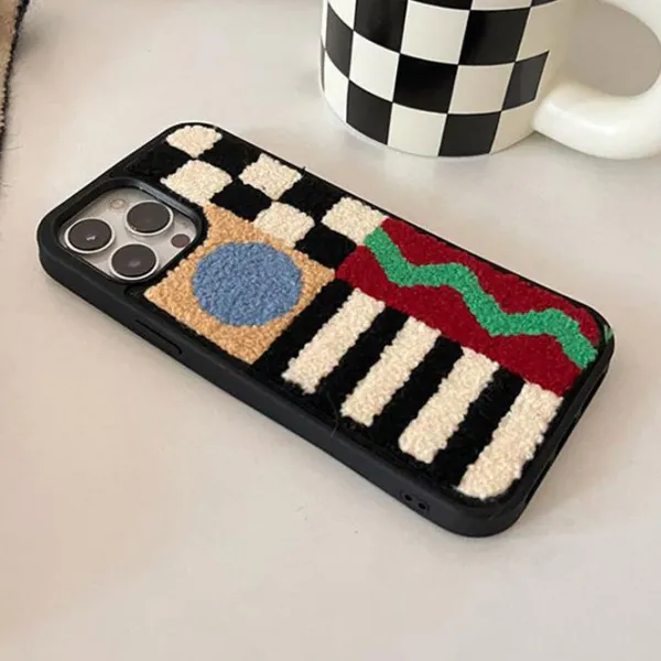 Iphone Cases*Boogzel Clothing Patchwork Embroidered iPhone Case