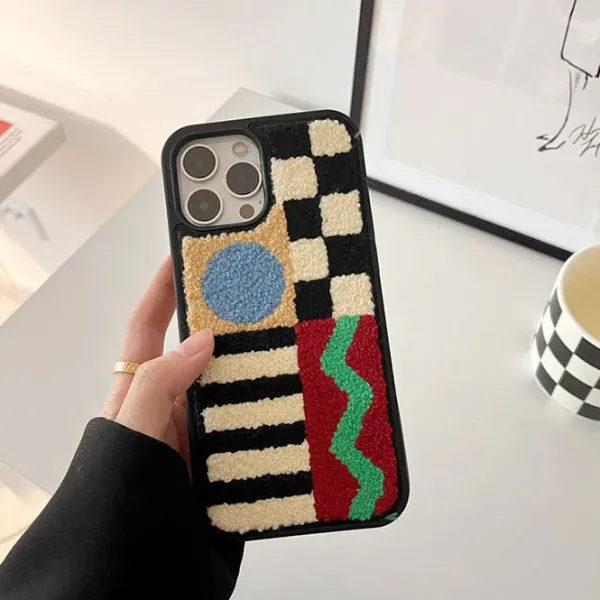 Iphone Cases*Boogzel Clothing Patchwork Embroidered iPhone Case