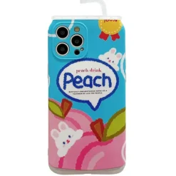 Iphone Cases*Boogzel Clothing Peach Drink iPhone Case Blue