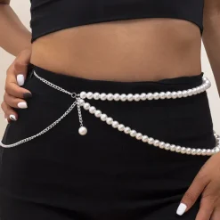 Other|Belts & Chains*Boogzel Clothing Pearl Chain Belt Silver