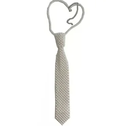 Other*Boogzel Clothing Pearl Necktie White