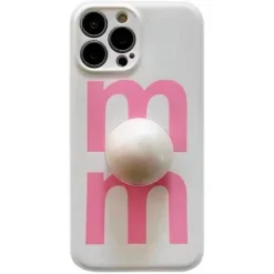 Iphone Cases*Boogzel Clothing Pearl Pop Socket iPhone Case White/pink