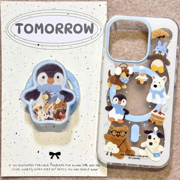 Iphone Cases*Boogzel Clothing Penguin iPhone Case & Grip Set Clear