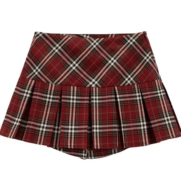 Skirts*Boogzel Clothing Perfectly Preppy Plaid Pleated Skirt