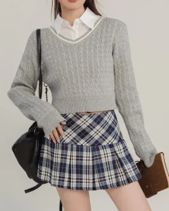 Skirts*Boogzel Clothing Perfectly Preppy Plaid Pleated Skirt