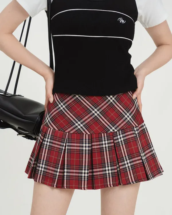 Skirts*Boogzel Clothing Perfectly Preppy Plaid Pleated Skirt