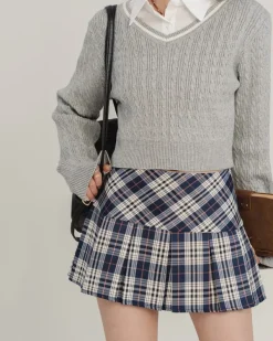 Skirts*Boogzel Clothing Perfectly Preppy Plaid Pleated Skirt