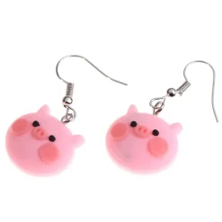 Earrings*Boogzel Clothing Pig Earrings Pink