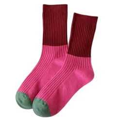 Socks*Boogzel Clothing Pink & Green Patterned Socks