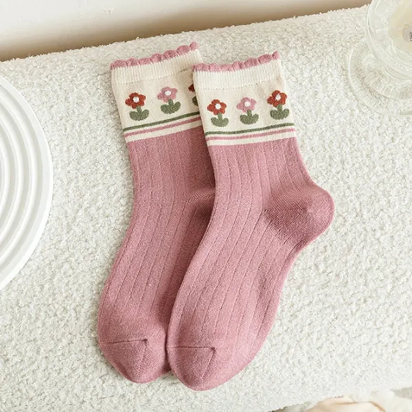 Socks*Boogzel Clothing Pink Aesthetic Socks