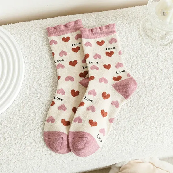 Socks*Boogzel Clothing Pink Aesthetic Socks