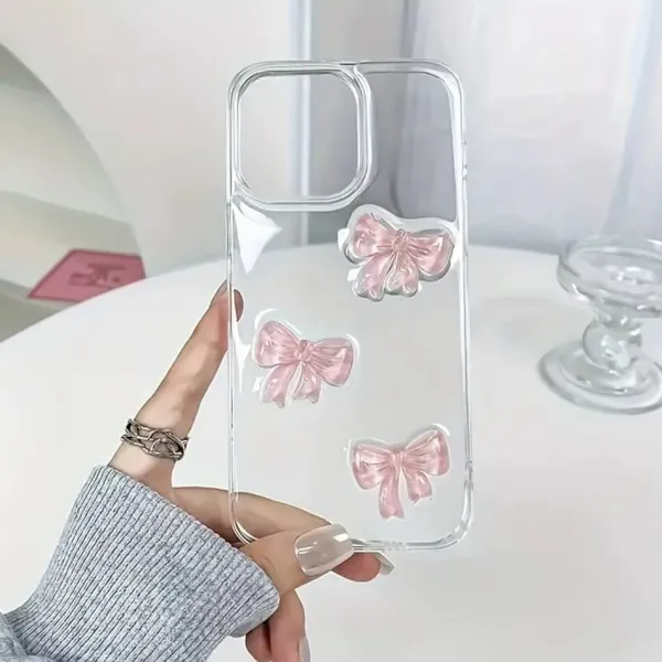 Iphone Cases*Boogzel Clothing Pink Bows iPhone Case Clear