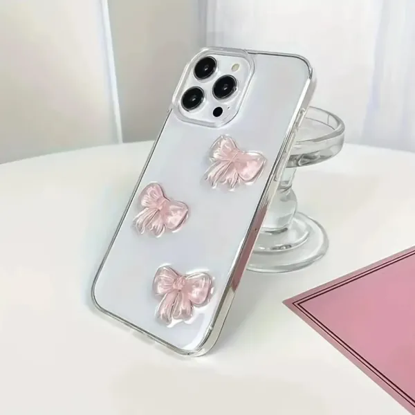 Iphone Cases*Boogzel Clothing Pink Bows iPhone Case Clear