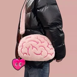 Bags & Purses*Boogzel Clothing Brain Shoulder Bag Pink