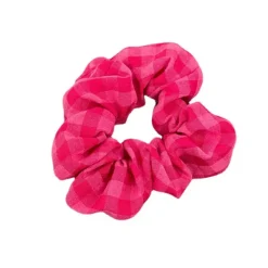 Hair Accessories*Boogzel Clothing Checkered Scrunchie Pink
