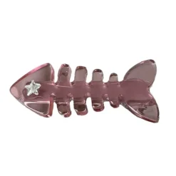 Hair Accessories*Boogzel Clothing Fish Bone Claw Clip Pink