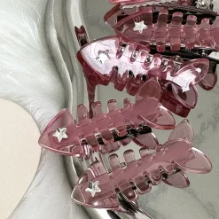 Hair Accessories*Boogzel Clothing Fish Bone Claw Clip Pink