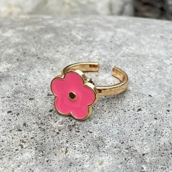 Anxiety Rings|Rings*Boogzel Clothing Pink Flower Anxiety Ring