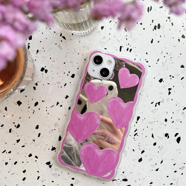 Iphone Cases*Boogzel Clothing Hearts iPhone Case Pink