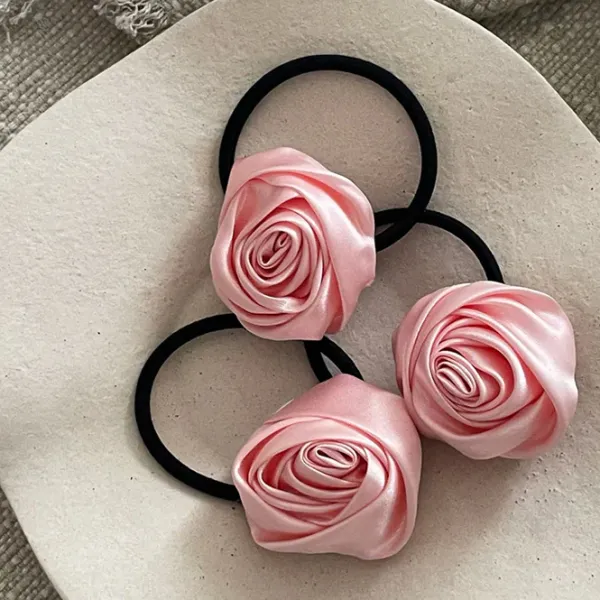 Hair Accessories*Boogzel Clothing Rose Scrunchie Pink