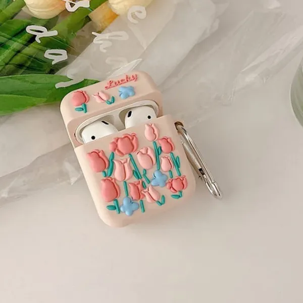 Iphone Cases*Boogzel Clothing Roses AirPods Case Pink