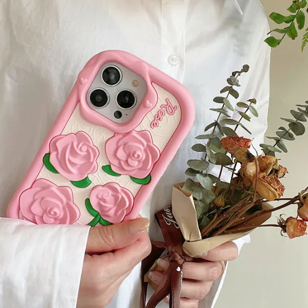 Iphone Cases*Boogzel Clothing Roses iPhone Case Pink