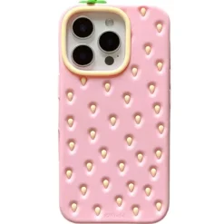 Iphone Cases*Boogzel Clothing Strawberry 3D iPhone Case Pink
