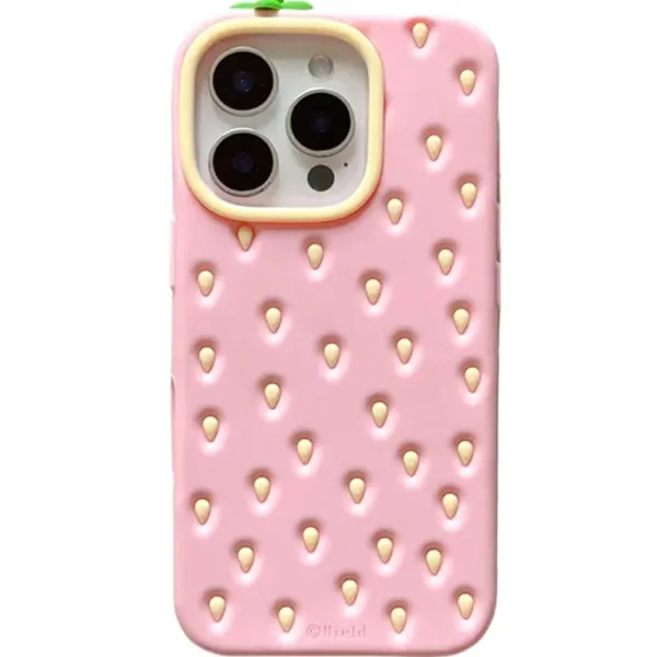 Iphone Cases*Boogzel Clothing Strawberry 3D iPhone Case Pink