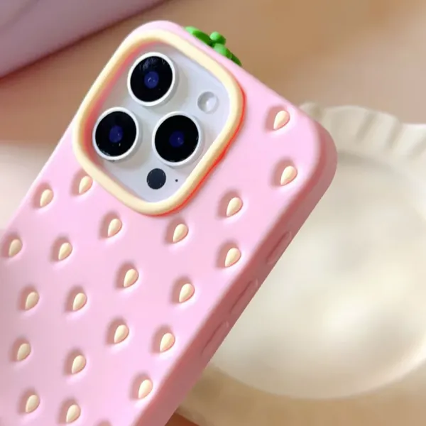 Iphone Cases*Boogzel Clothing Strawberry 3D iPhone Case Pink