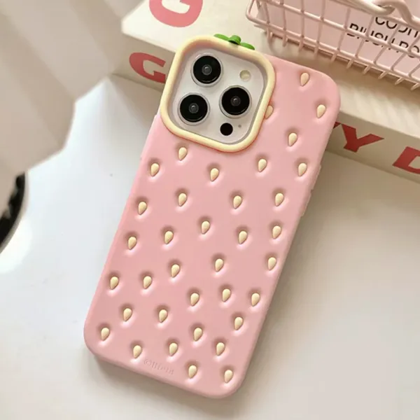 Iphone Cases*Boogzel Clothing Strawberry 3D iPhone Case Pink