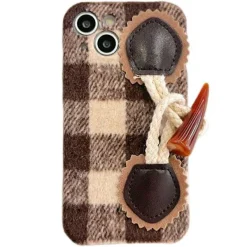 Iphone Cases*Boogzel Clothing Plaid Buckle iPhone Case Brown