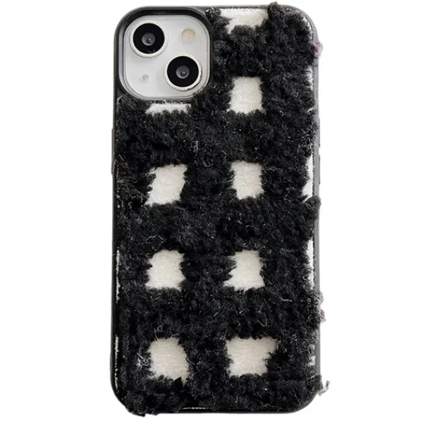Iphone Cases*Boogzel Clothing Plaid Fuzzy iPhone Case