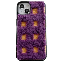 Iphone Cases*Boogzel Clothing Plaid Fuzzy iPhone Case