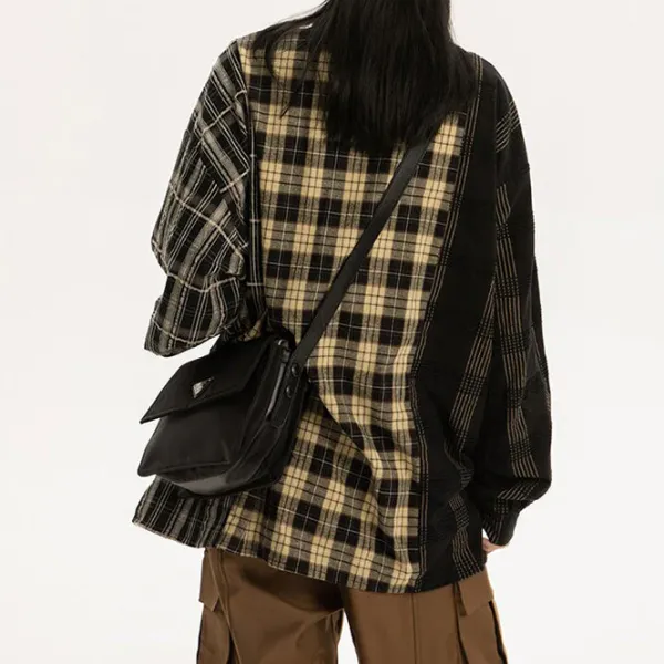 Mens*Boogzel Clothing Plaid Oversized Shirt