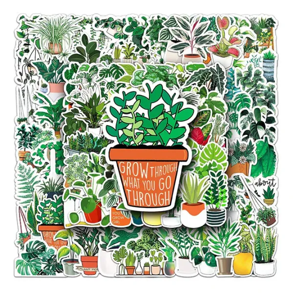 Aesthetic Room Decor*Boogzel Clothing Plant Mom Aesthetic 50 pcs Sticker Pack