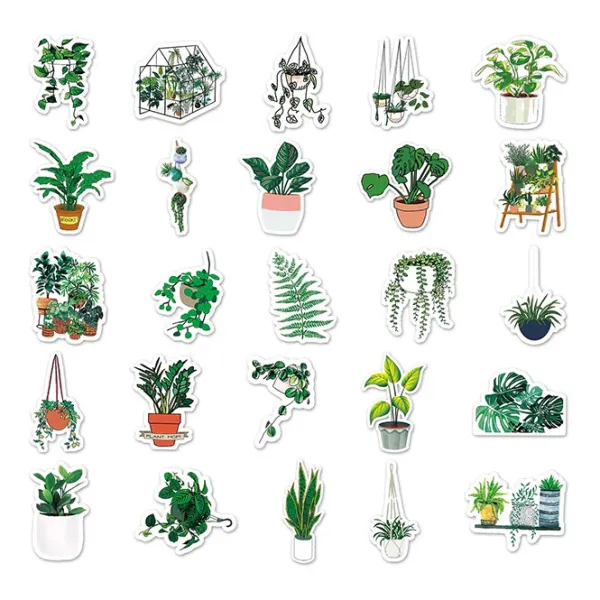 Aesthetic Room Decor*Boogzel Clothing Plant Mom Aesthetic 50 pcs Sticker Pack