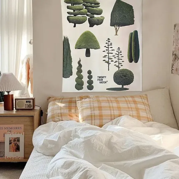 Posters / Tapestry*Boogzel Clothing Plant Mom Aesthetic Trees Wall Tapestry