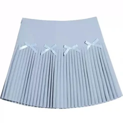 Skirts*Boogzel Clothing Playful Bows Pleated Mini Skirt