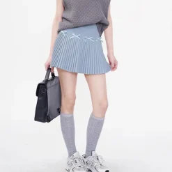 Skirts*Boogzel Clothing Playful Bows Pleated Mini Skirt