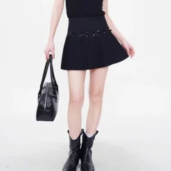 Skirts*Boogzel Clothing Playful Bows Pleated Mini Skirt