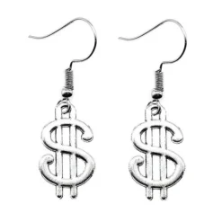 Earrings*Boogzel Clothing Pocket Money Earrings Silver