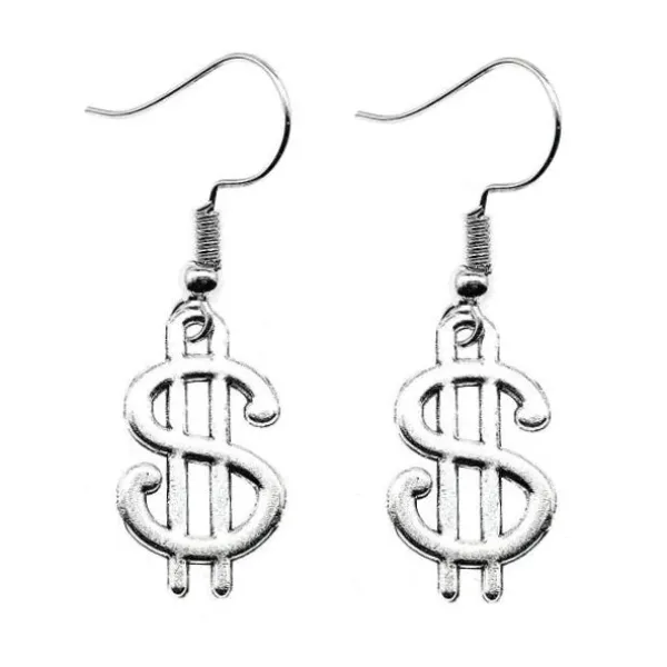 Earrings*Boogzel Clothing Pocket Money Earrings Silver